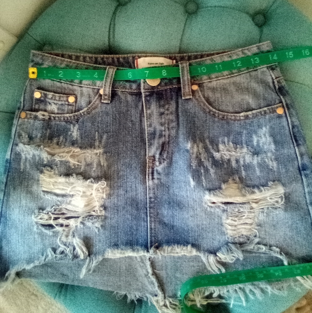 Distressed Denim Mini